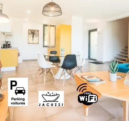 Open Sun Avec Jacuzzi Privatif Et Parking Prive Daire