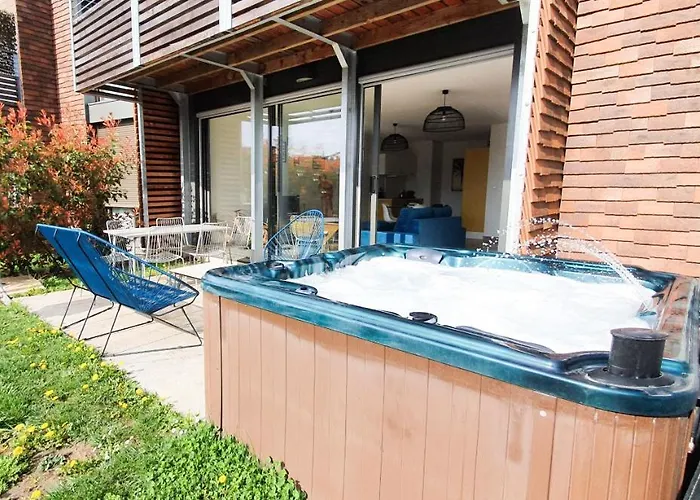 Open Sun Avec Jacuzzi Privatif Et Parking Prive דירה סרלה-לה קנדה